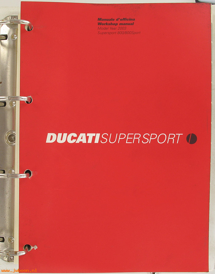 D D1 (): Ducati Super Sport original workshop manual 2003