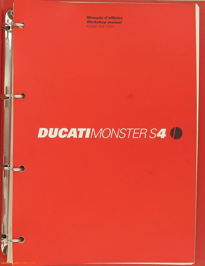 D D13 (): Ducati Monster S4 original workshop manual 2001