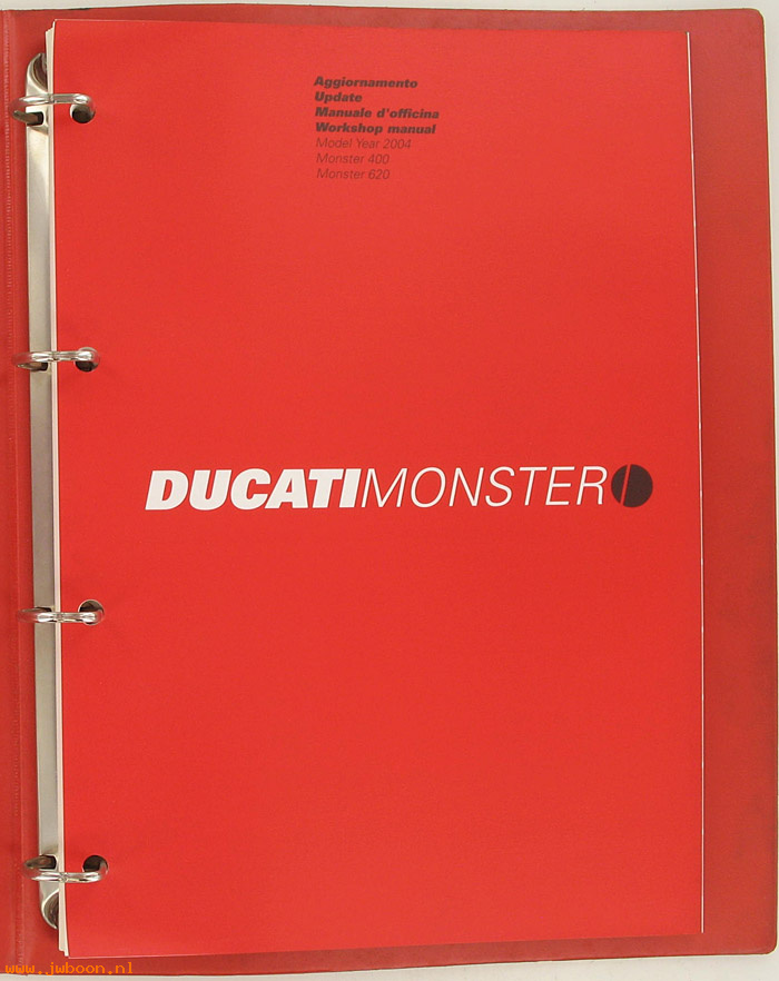 D D16 (): Ducati Monster 400 / 620 original workshop manual 2004