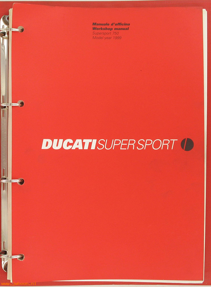 D D28 (): Ducati Super Sport 750 original workshop manual 1999