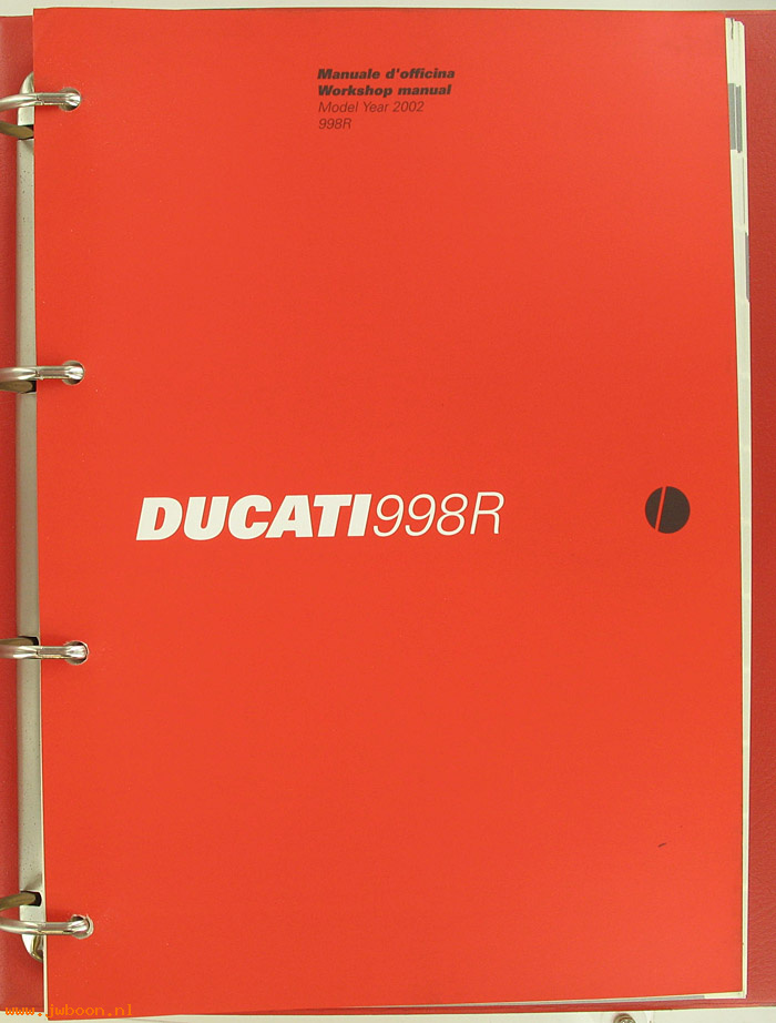 D D3 (): Ducati 998R original workshop manual 2002