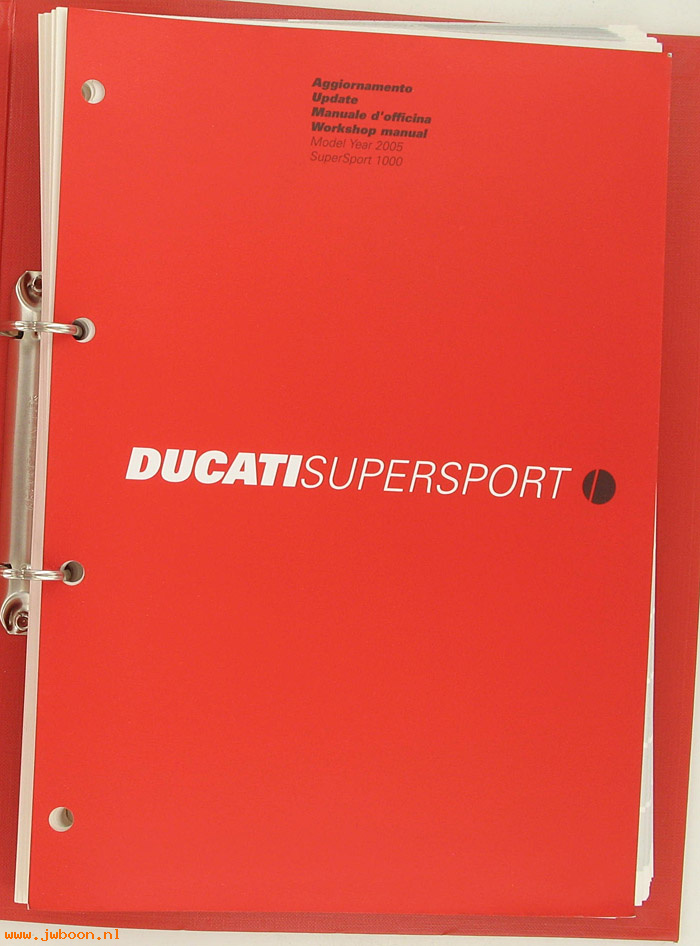 D D35 (): Ducati Super Sport 1000 original workshop manual 2005