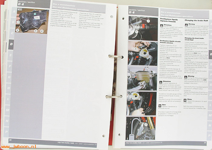 D D37 (): Ducati 749, 749dark, 749S original workshop manual 2005