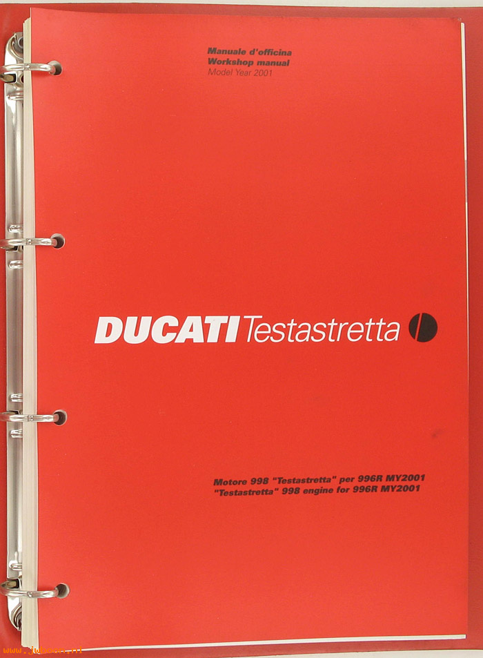 D D40 (): Ducati Testastretta original workshop manual 2001