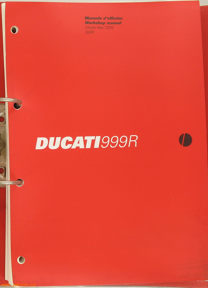 D D42 (): Ducati 999R original workshop manual 2005