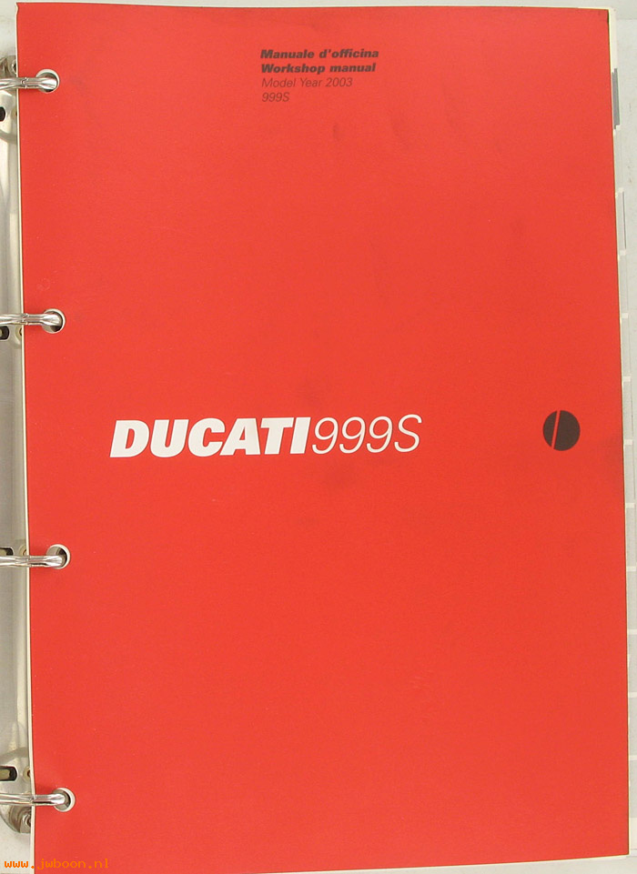 D D44 (): Ducati 999S original workshop manual 2003