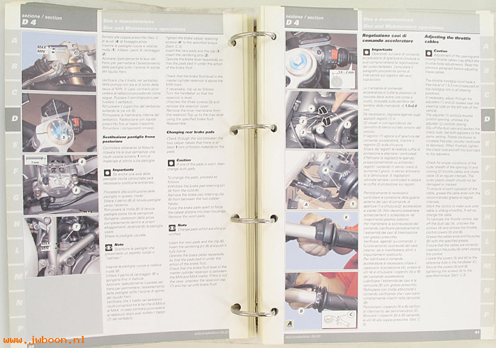 D D44 (): Ducati 999S original workshop manual 2003