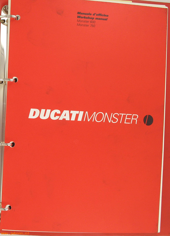D D45 (): Ducati Monster 600 / 750 original workshop manual 1998