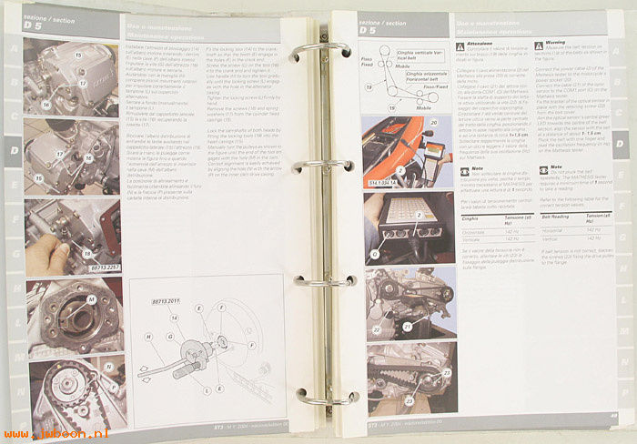 D D48 (): Ducati Sport Touring ST3 original workshop manual 2004