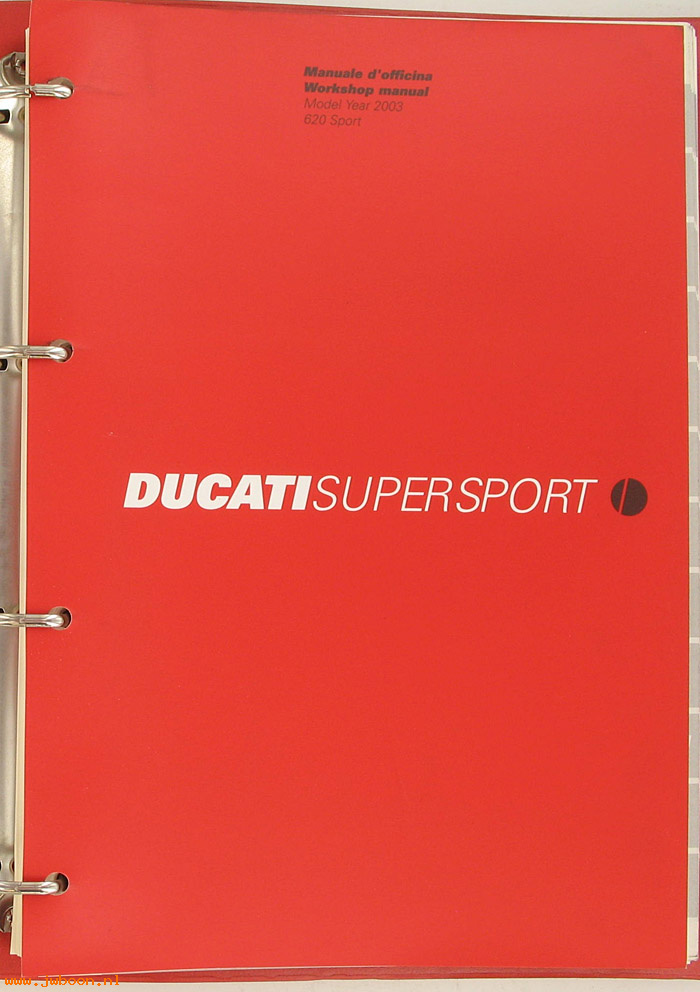 D D57 (): Ducati Super Sport 620 Sport original workshop manual 2003