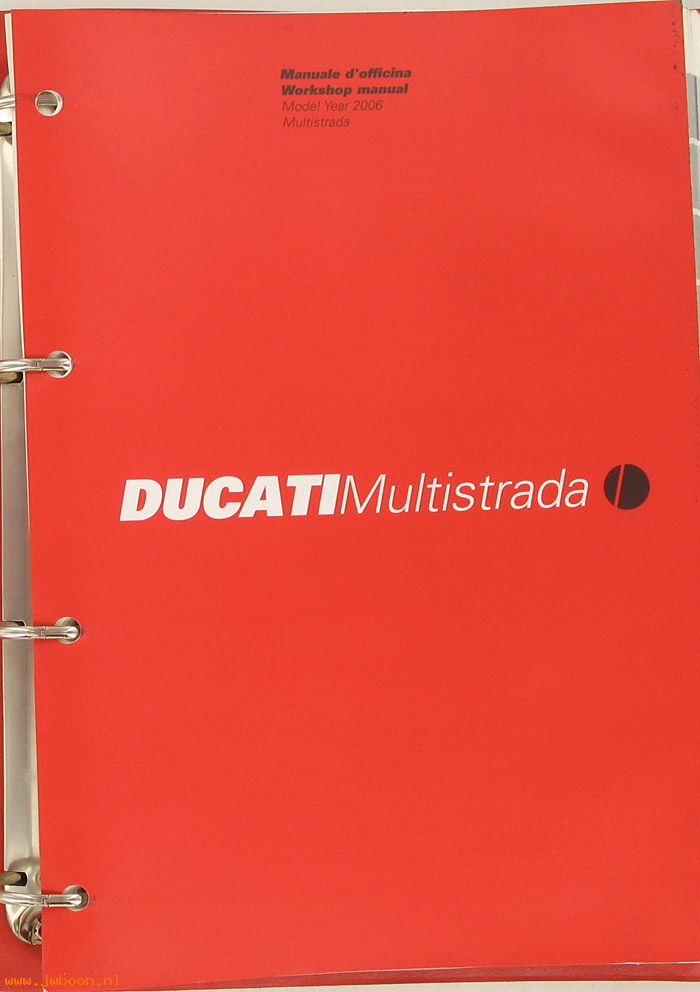 D D58 (): Ducati Multistrada original workshop manual 2006
