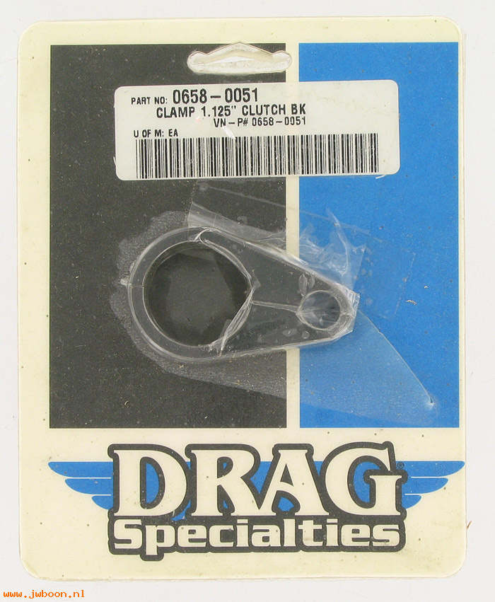 D DS-06580051 (): Drag Specialties clamp, clutch cable 1.125"