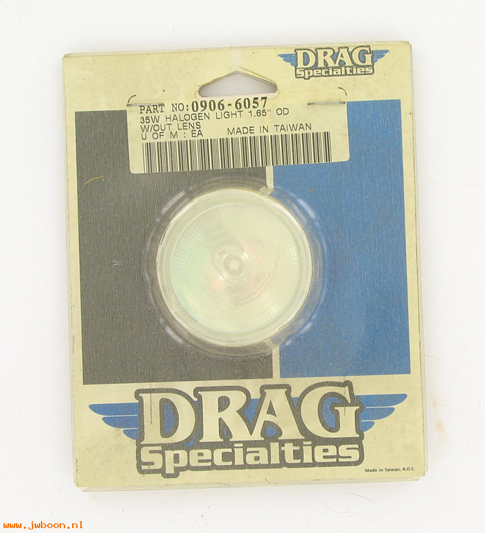 D DS-09066057 (): Drag Specialties 35W halogen light 1.65" OD without lens