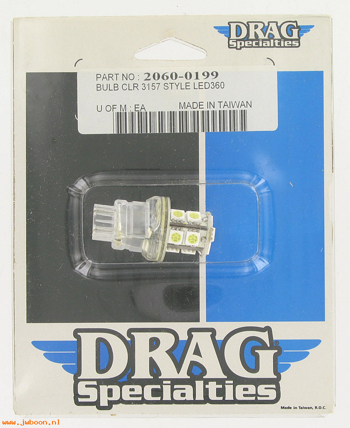 D DS-20600199 (): Drag Specialties bulb clr 3157 style LED 360
