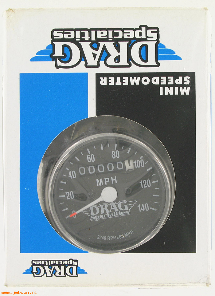 D DS-244132 (): Drag Specialties mini speedometer 2240:60