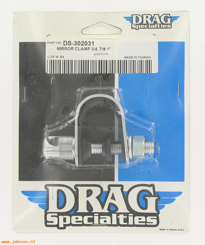 D DS-302031 (): Drag Specialties mirror clamp 3/4" - 7/8" - 1"