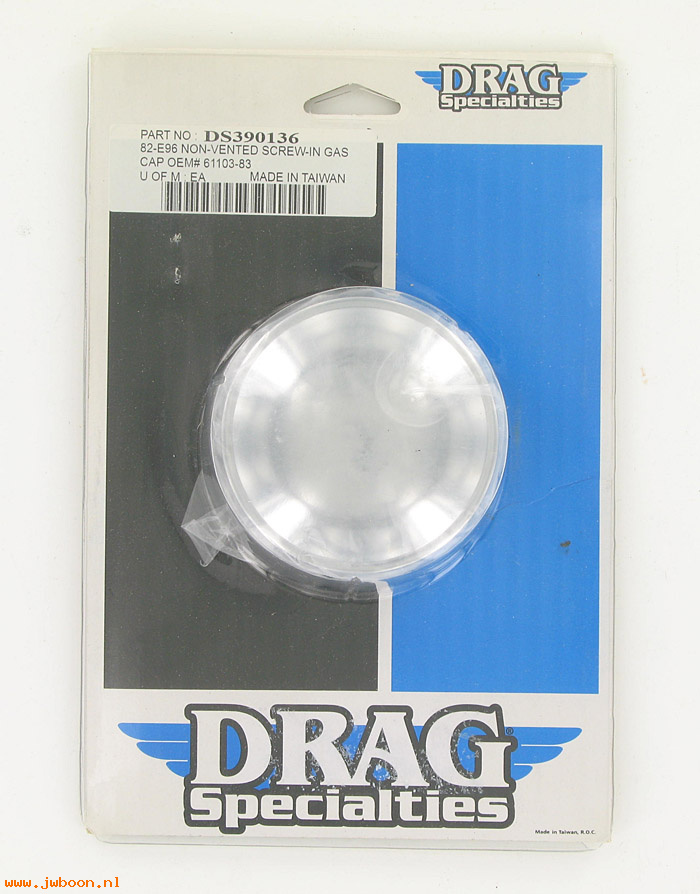 D DS-390136 (61103-83): Drag Specialties non-vented gas cap '82-'96