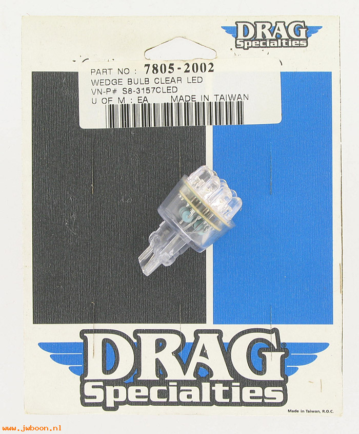 D DS-78052002 (S8-3157CLED): Drag Specialties LED wedge bulb