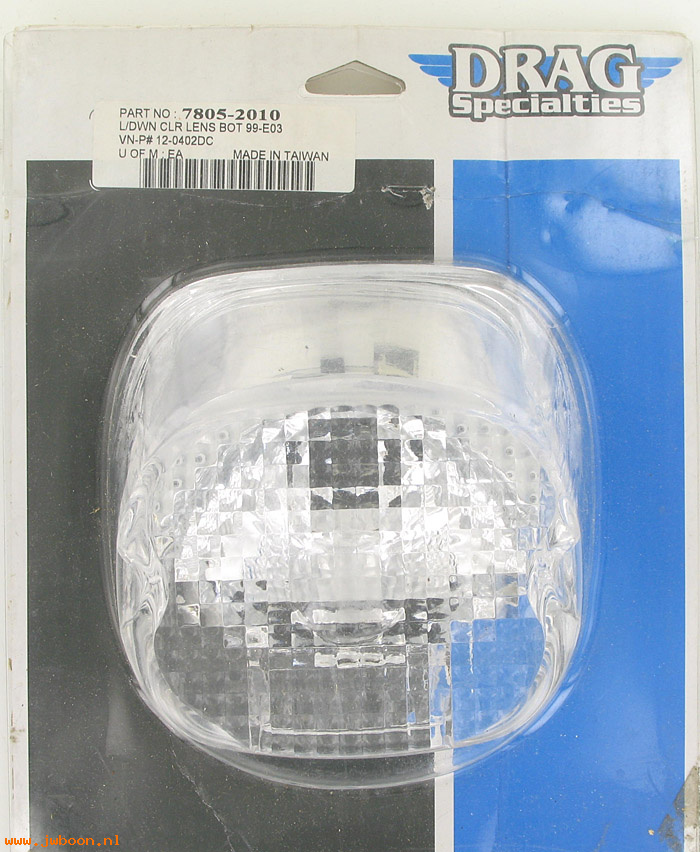 D DS-78052010 (12-0402DC): Drag Specialties laydown clear taillight lens