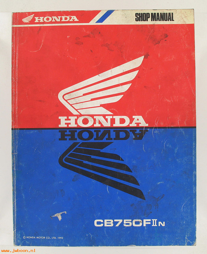 D H1 (): Honda CB750 II original shop manual, werkplaatsboek 1992