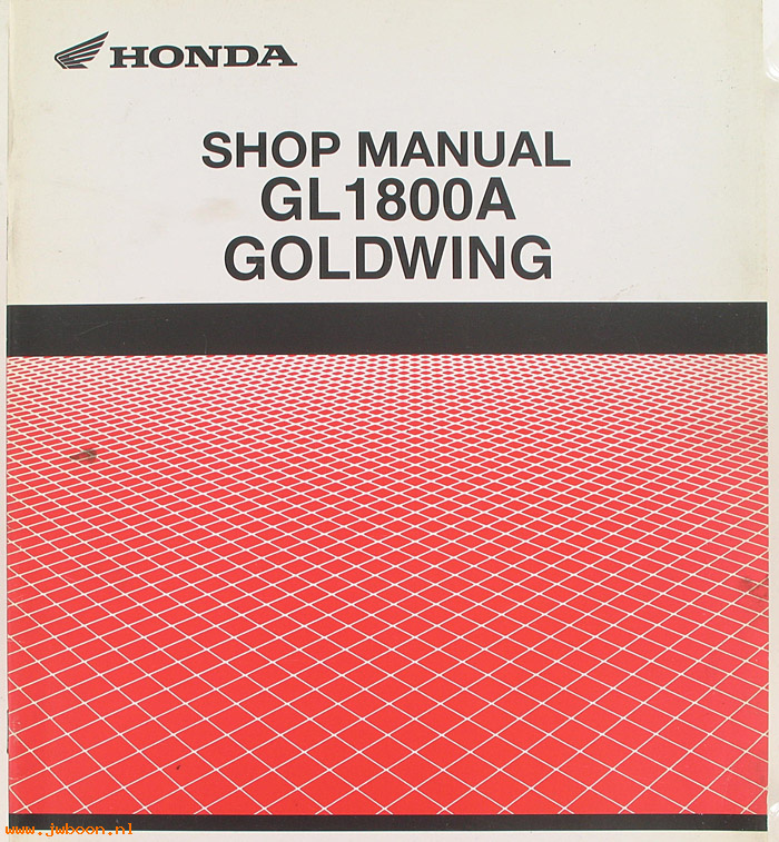 D H106 (): Honda Gold Wing GL1800A addendum shop manual,werkplaats