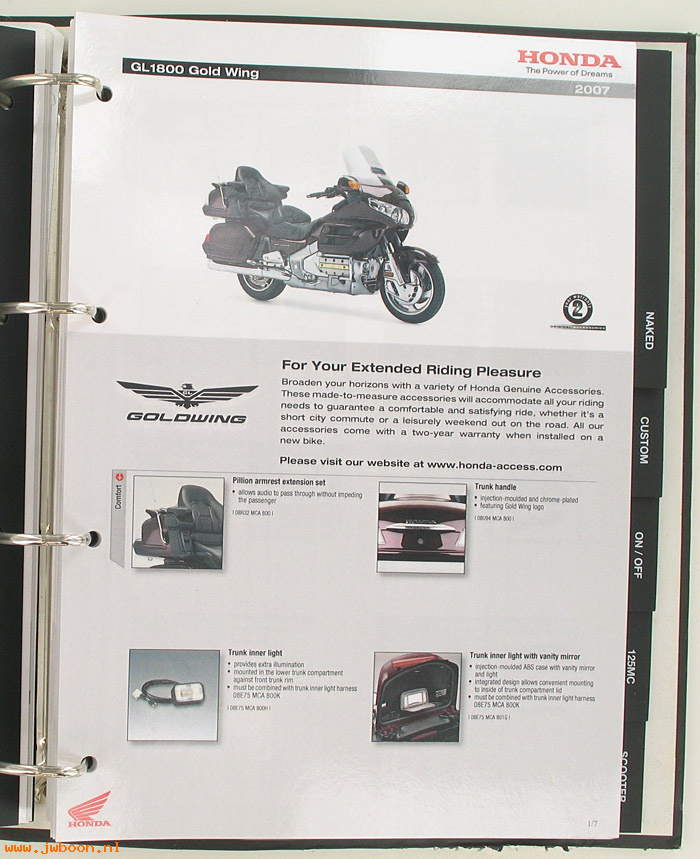 D H139 (): Honda accessoire catalogus 2007