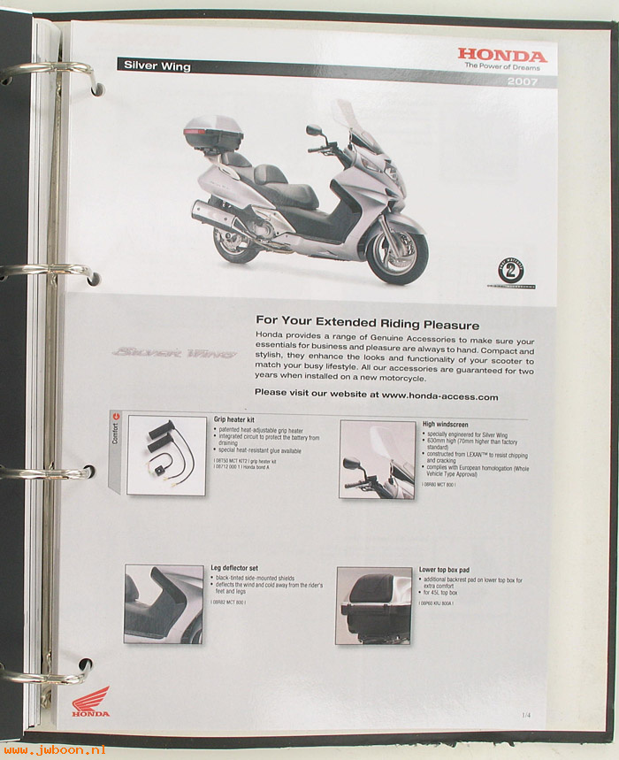 D H139 (): Honda accessoire catalogus 2007