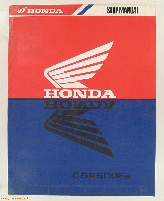 D H24 (): Honda CBR600Fs original shop manual, werkplaatsboek 1994