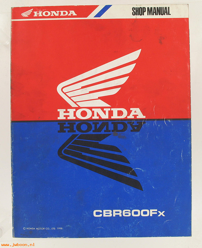 D H26 (): Honda CBR600Fx original shop manual, werkplaatsboek 1998