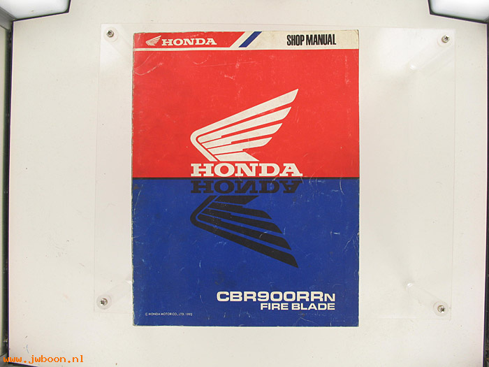 D H30 (): Honda CBR900RRn, Fire Blade shop manual, werkplaatsboek 1992