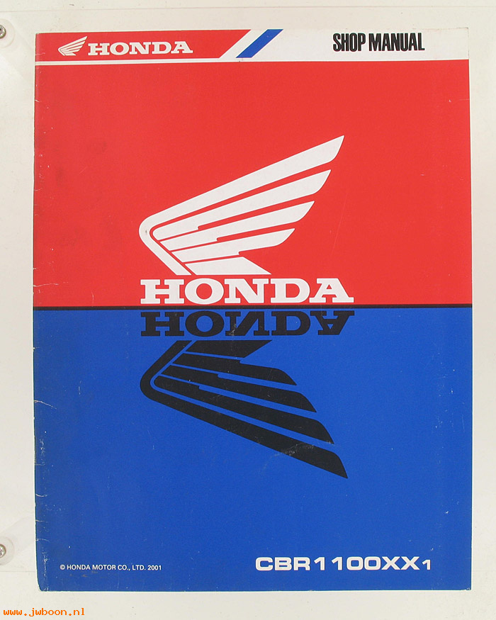 D H41 (): Honda CBR1100XX1 addendum original shop manual,werkplaatsboek2001