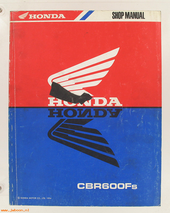 D H42 (): Honda CBR600Fs original shop manual, werkplaatsboek 1994