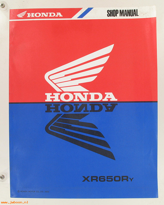 D H47 (): Honda XR650Ry original shop manual, werkplaatsboek