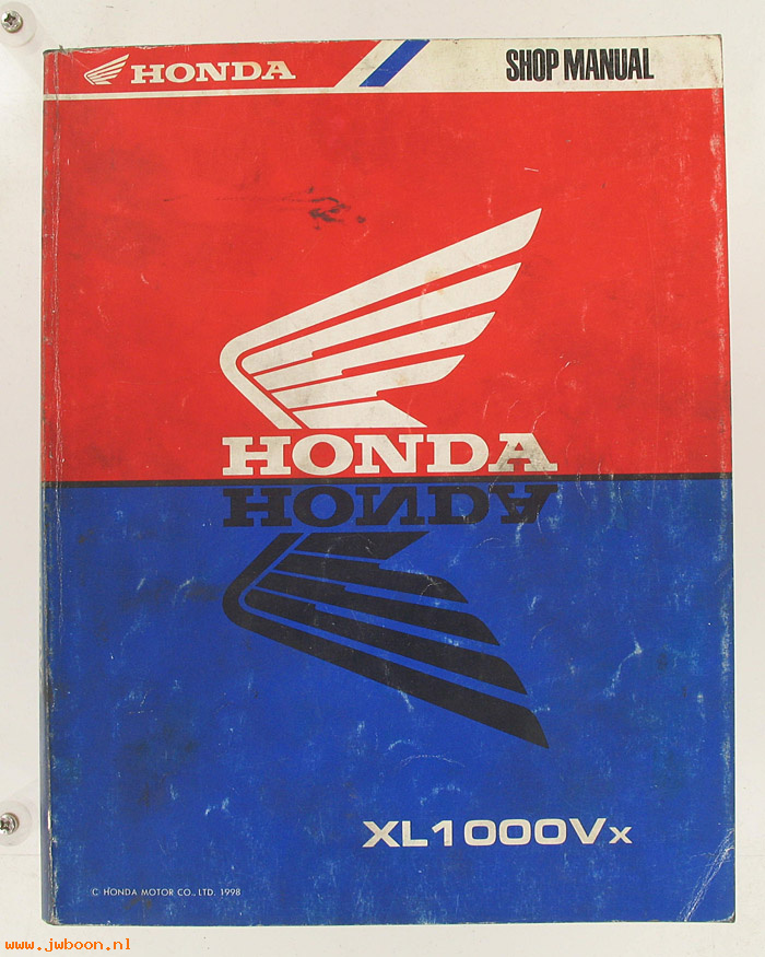 D H50 (): Honda XL1000Vx original shop manual, werkplaatsboek 1998