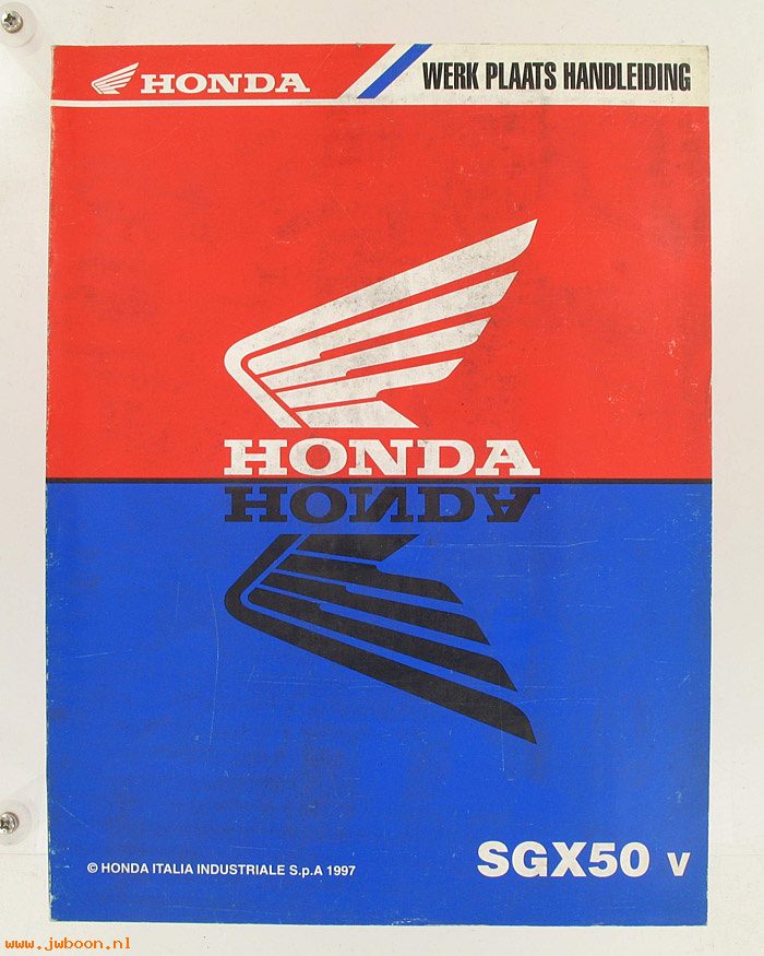 D H51 (): Honda SGX50v original shop manual, werkplaatsboek 1997