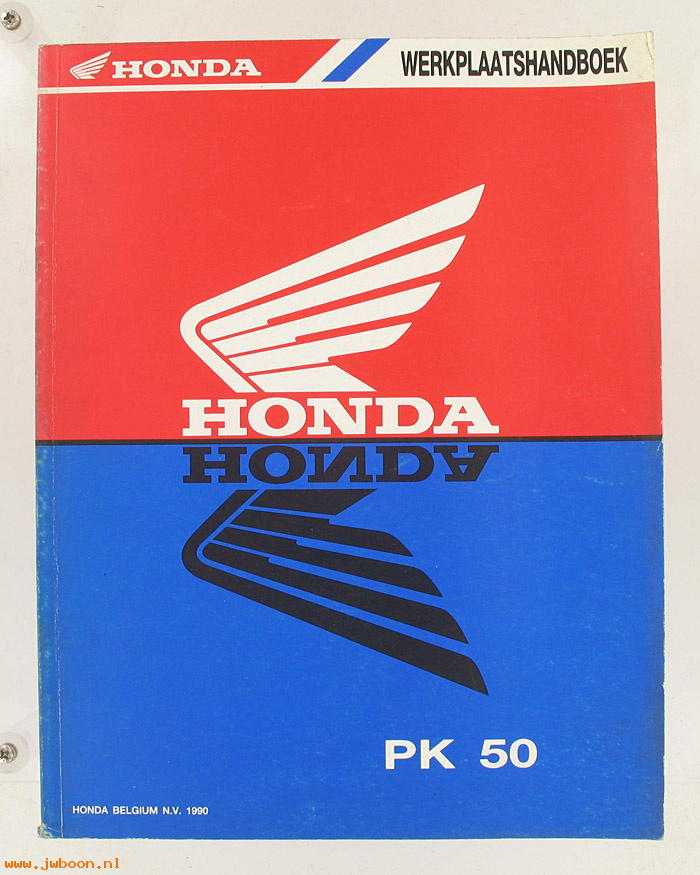 D H52 (): Honda PK 50 original shop manual, werkplaatsboek 1990