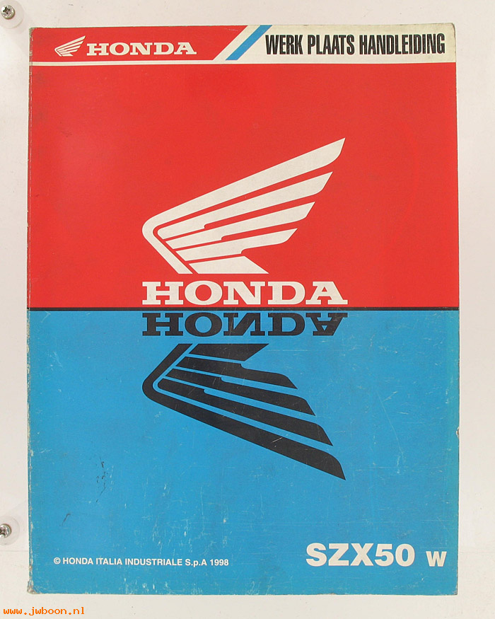 D H57 (): Honda SZX50w Werkplaats handleiding / shop manual,werkplaats 1998