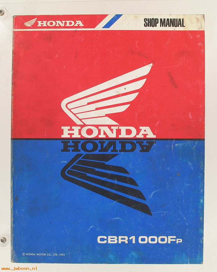 D H59 (): Honda CBR1000Fp original shop manual, werkplaatsboek 1992