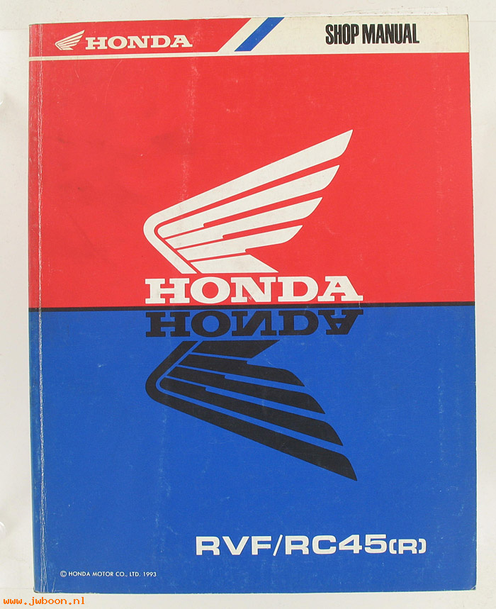 D H6 (): Honda RVF/RC45(r) original shop manual, werkplaatsboek 1993