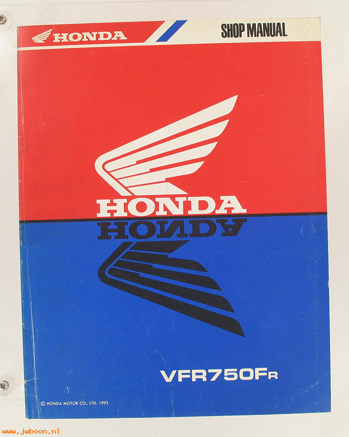 D H62 (): Honda VFR750Fr original shop manual, werkplaatsboek 1993