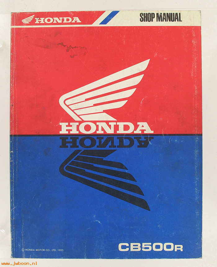 D H7 (): Honda CB500R original shop manual, werkplaatsboek 1993
