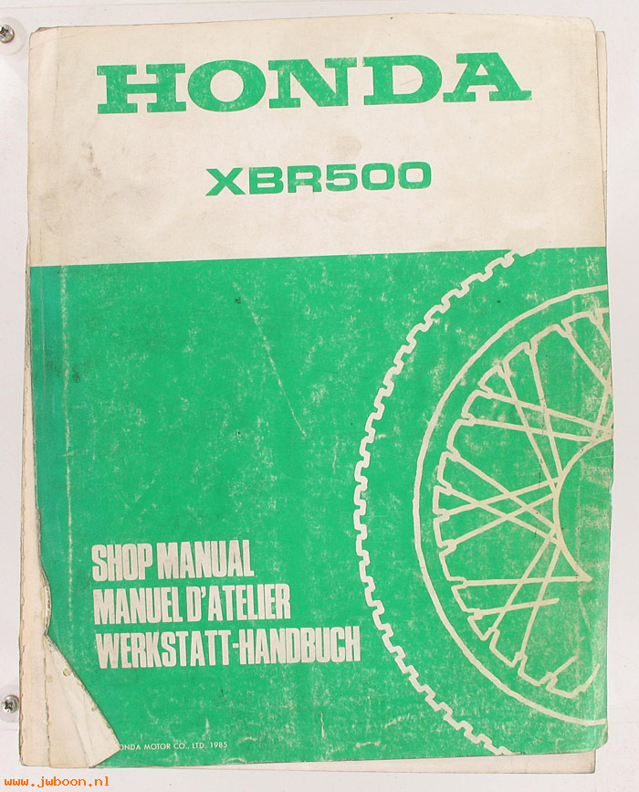 D H71 (): Honda XBR500 original shop manual, werkplaatsboek 1985