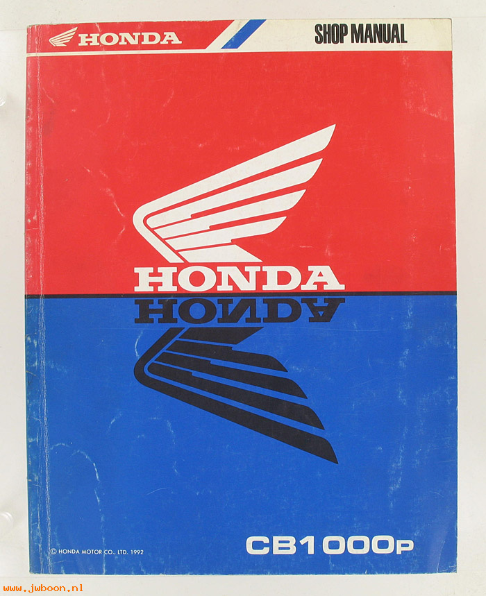 D H9 (): Honda CB1000p original shop manual, werkplaatsboek 1992