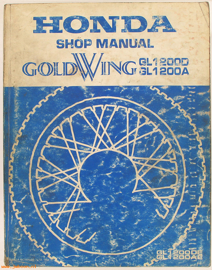 D H93 (): Honda Gold Wing GL1200D/GL1200A shop manual,werkplaatsboek, 1984