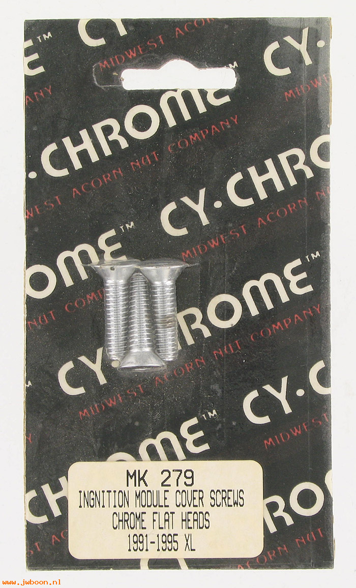 D RF150-2279 (MK279): CY-Chrome Ignition module cover screws XL '91-'95