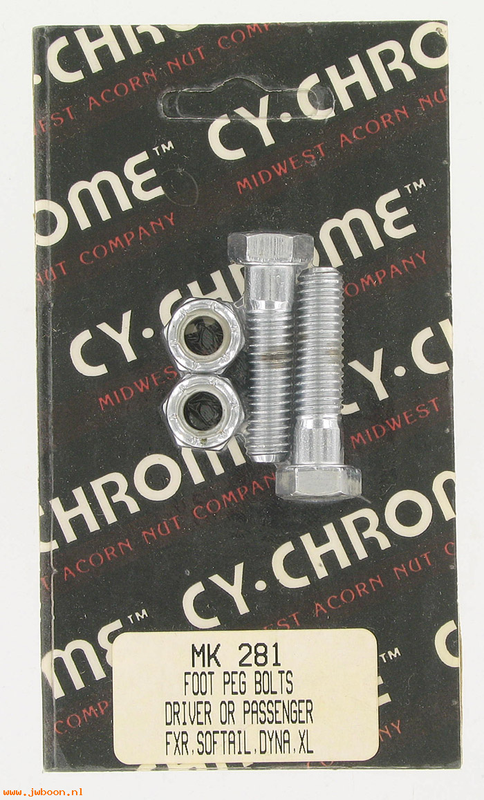 D RF150-2281 (MK281): CY-Chrome Hex head foot peg bolts