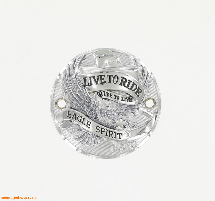 D RF195-6465 (32581-85T): Timer cover  "Live to Ride - Eagle Spirit" - horizontal holes