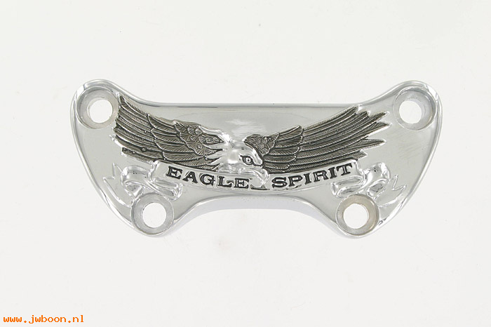 D RF335-2048 (56175-91T / 56115-77): Roffes upper handlebar clamp "Live to Ride" + "Eagle Spirit"