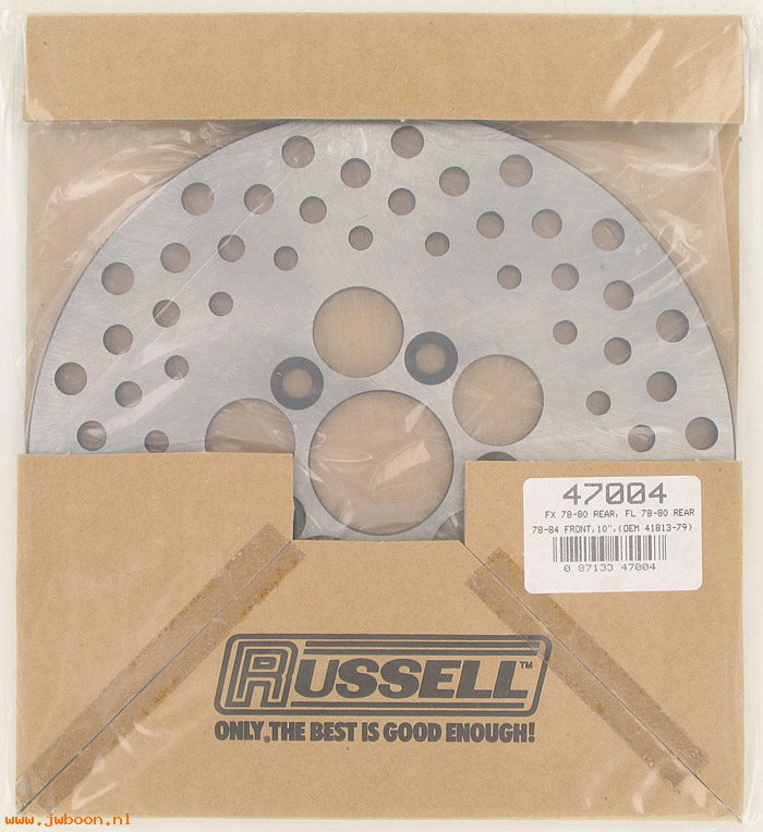 D RF350-4143 (41813-79): Russell stainless steel 10" brake disc 47004