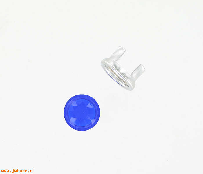 D RF355-4549 (): Roffes Plastic "blue dot" lens with chrome frame - 1" diameter